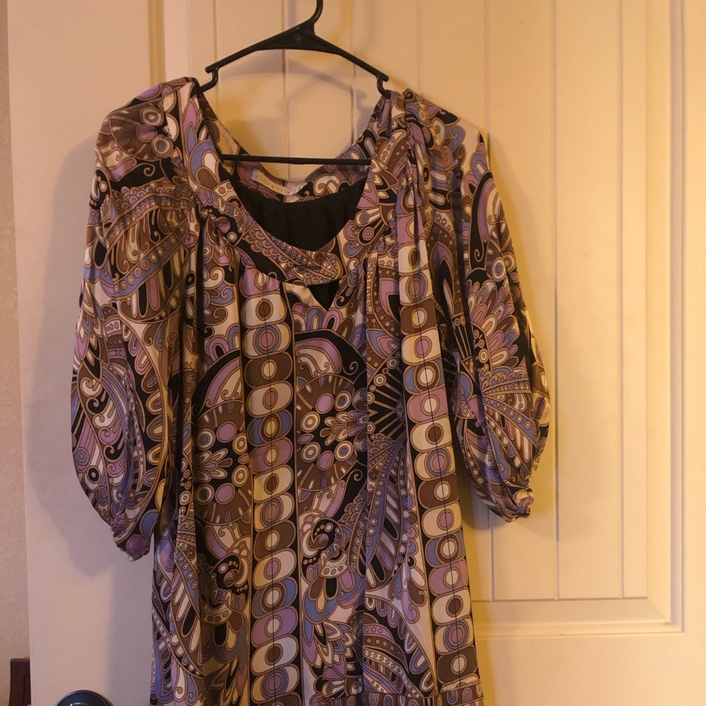 Purple Scroll Dress